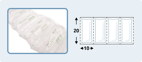 HDPE vzduchové polštářky 200 × 100 mm