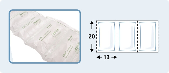 HDPE vzduchové polštářky 200 × 130 mm