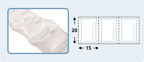 HDPE vzduchové polštářky 200 × 150 mm