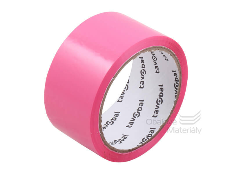 Růžová lepící páska 48 mm*66 m