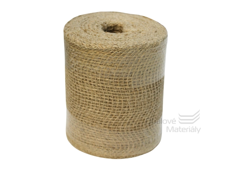 Jutová stuha přírodní 10 cm