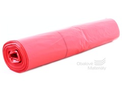 Pytle na odpad LDPE 120l, 70*110 cm, typ 60, role 25 ks, červené