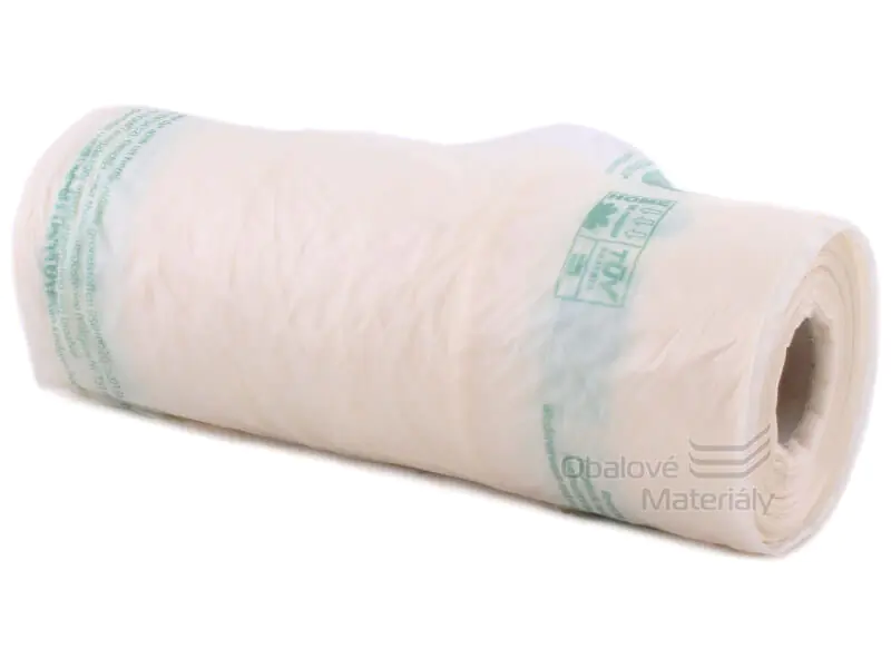 Taška 4kg, kompostovatelná, 20+17,5*32,5+12 cm, role 150 ks